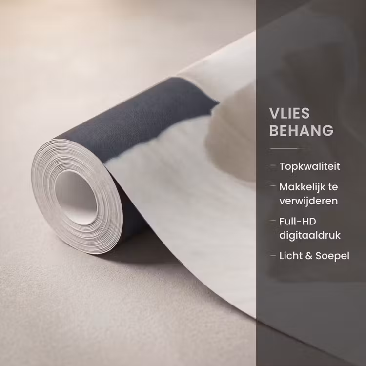 Behang - Roos - Tijdloos - Zwart β 3