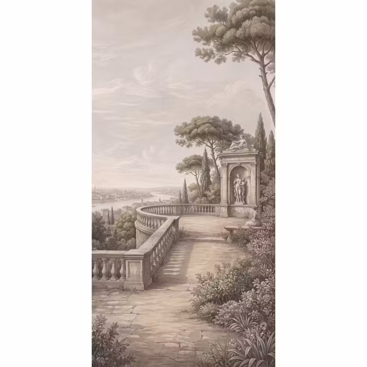 Behang - Terras - Stad - Uitzicht - Rivier — 2