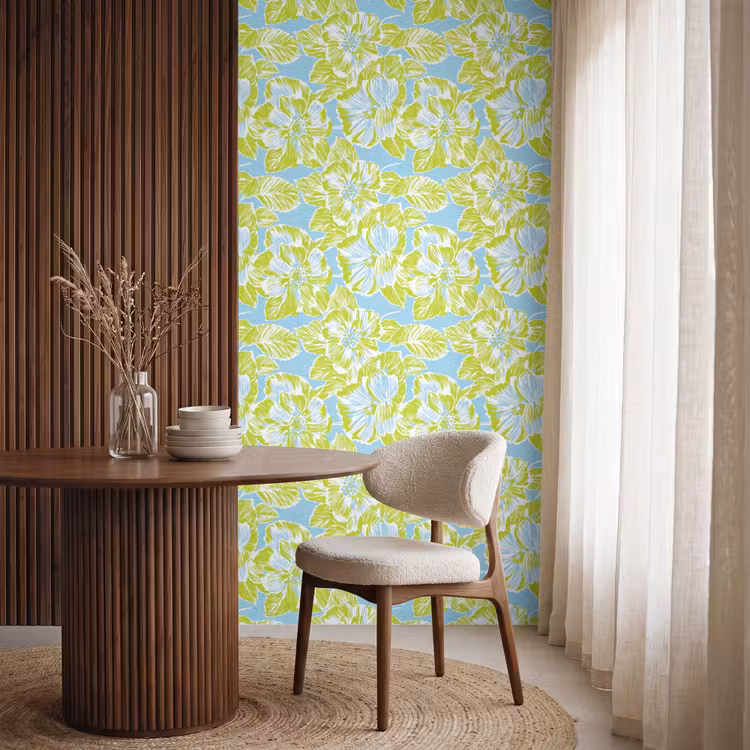 Behang - Modern - Bloemen - Groen — 4