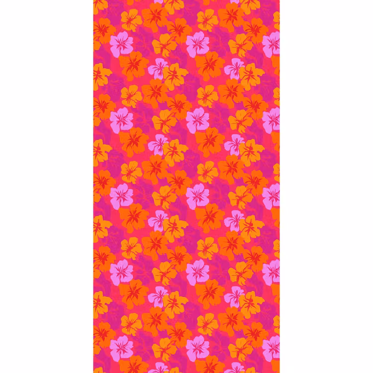Behang - Zomers - Hibiscus - Kleurrijk — 2