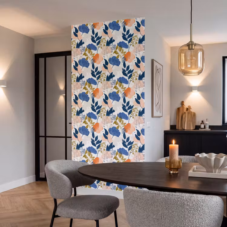 Behang - Bloemen - Botanisch - Kleurrijk β 5