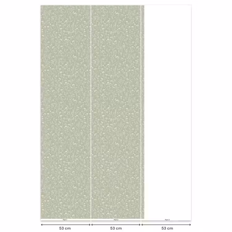 Behang - Bloemen - Patroon - Groen — 6