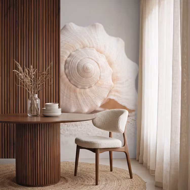 Behang - Schelp - Detail - Beige — 4