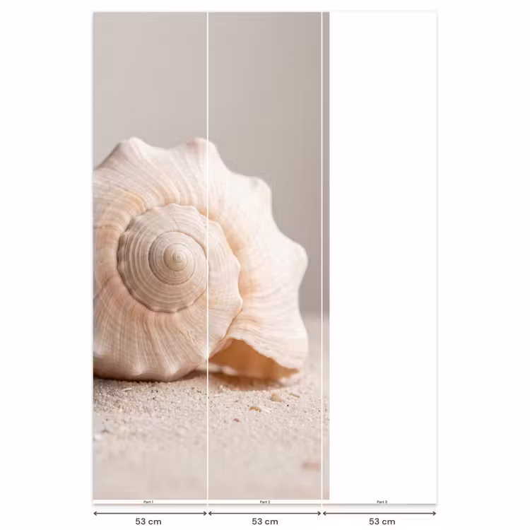 Behang - Schelp - Detail - Beige — 6