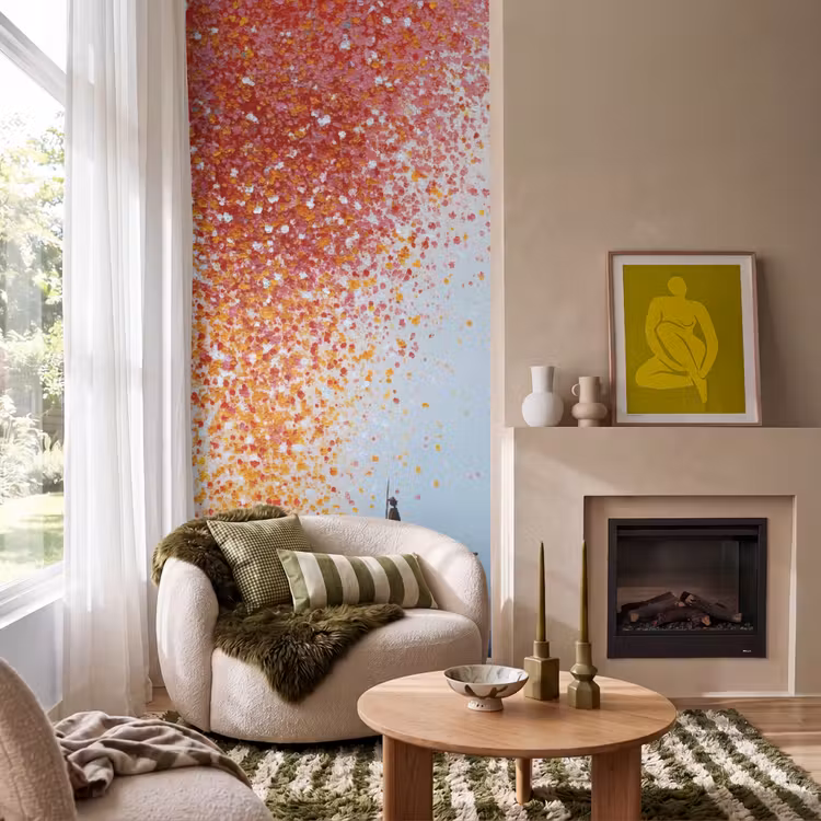 Behang - Wolk - Confetti - Boot - Wateroppervlakte