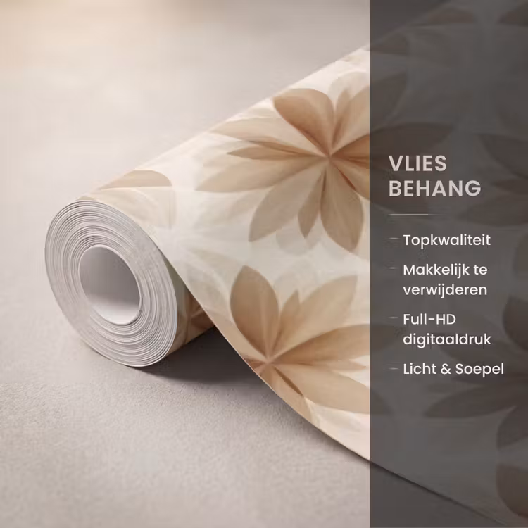 Behang - Geografisch - Patroon - Bruin — 3