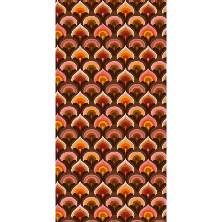 Behang - Patroon - Retro - Kleurrijk — 2