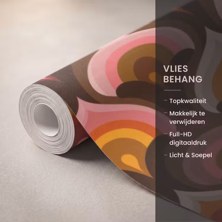 Behang - Patroon - Retro - Kleurrijk — 3