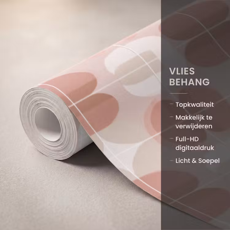 Behang - Retro - Klassiek - Roze — 3