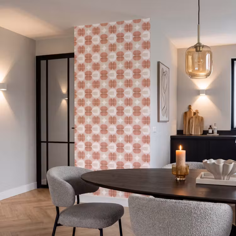 Behang - Retro - Klassiek - Roze — 5