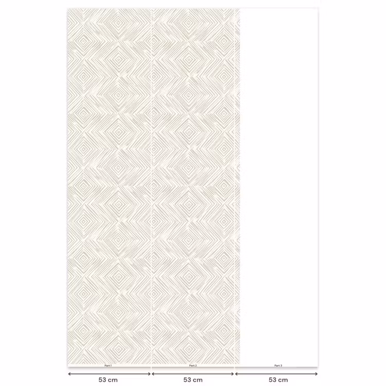 Behang - Abstract - Ruiten - Beige — 6