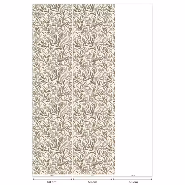 Behang - Takken - Botanisch - Taupe — 6