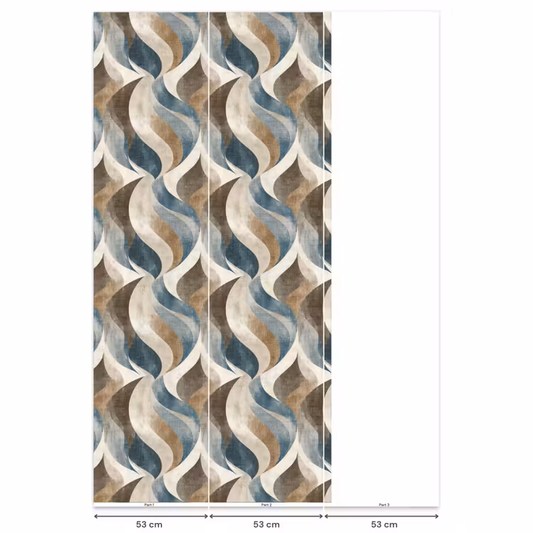 Behang - Abstract - Golven - Kleurrijk — 6