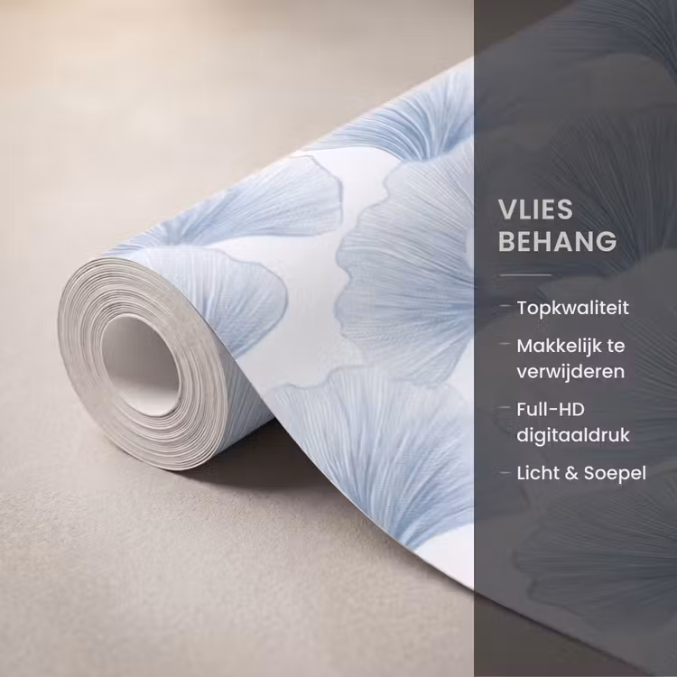 Behang - Waaier - Modern - Blauw — 3