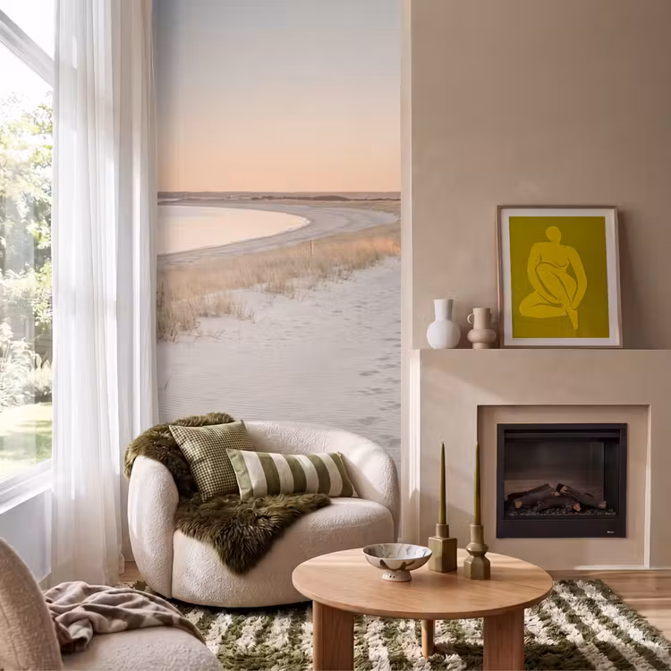 Behang - Kustlijn - Horizon - Hek — 1