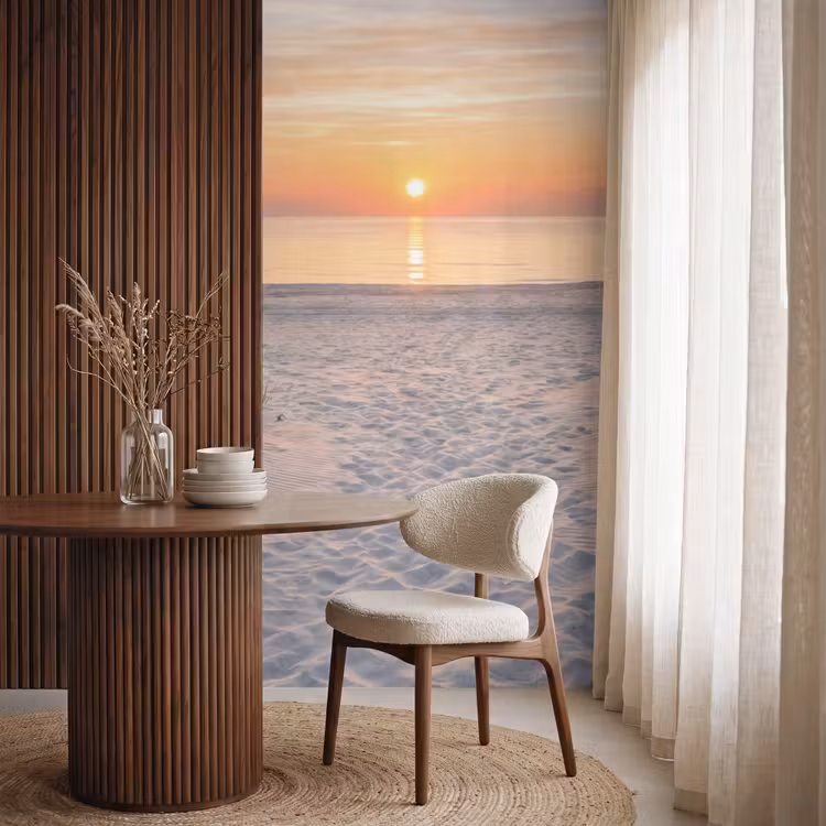 Behang - Zonsondergang - Strand - Zand — 4