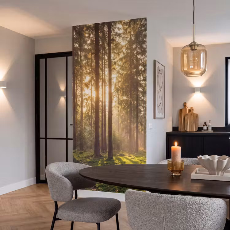 Behang - Bos - Gras - Zonlicht — 5