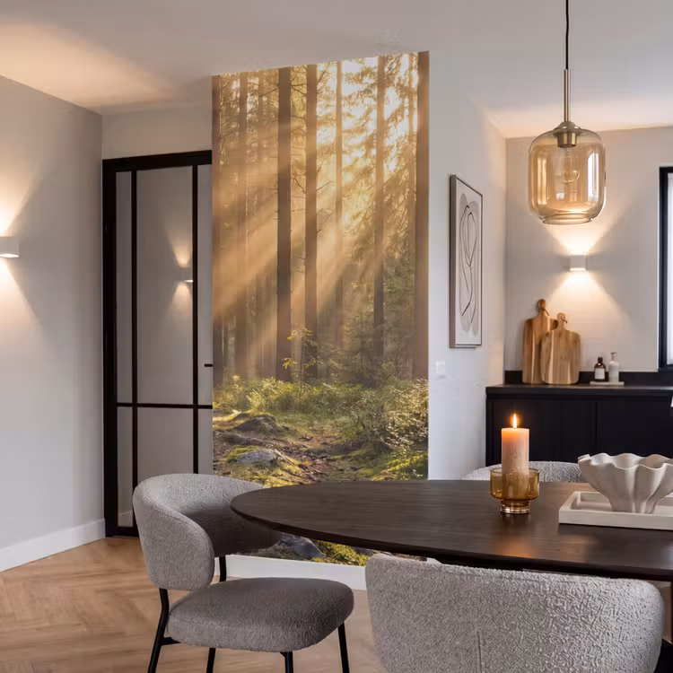 Behang - Bos - Zonlicht - Gras — 5