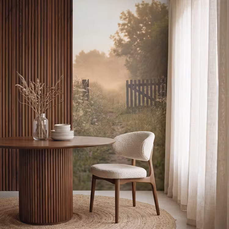 Behang - Hek - Natuur - Mist - Veld — 4