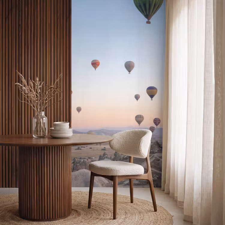 Behang - Luchtballonnen - Rotsen - Zonsopgang — 4