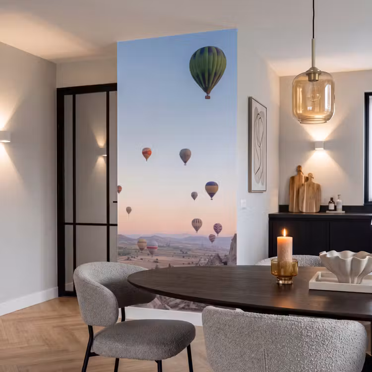 Behang - Luchtballonnen - Rotsen - Zonsopgang — 5
