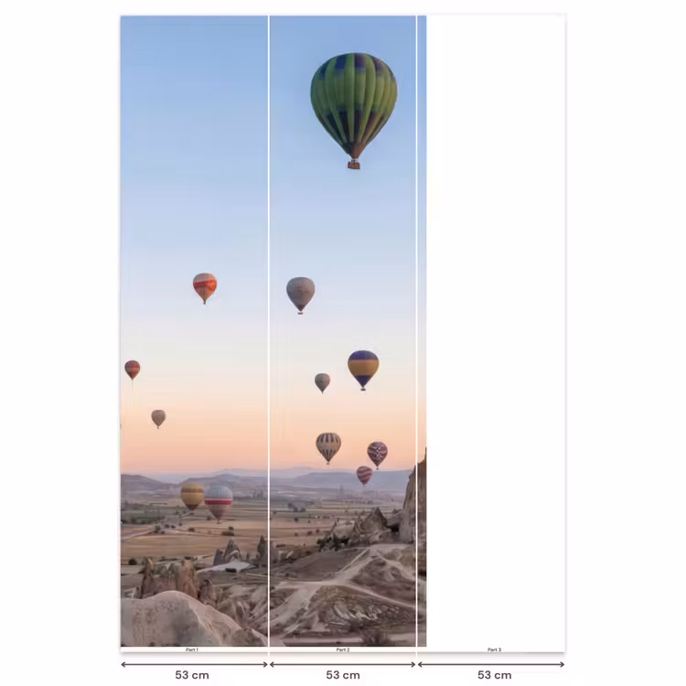 Behang - Luchtballonnen - Rotsen - Zonsopgang — 6