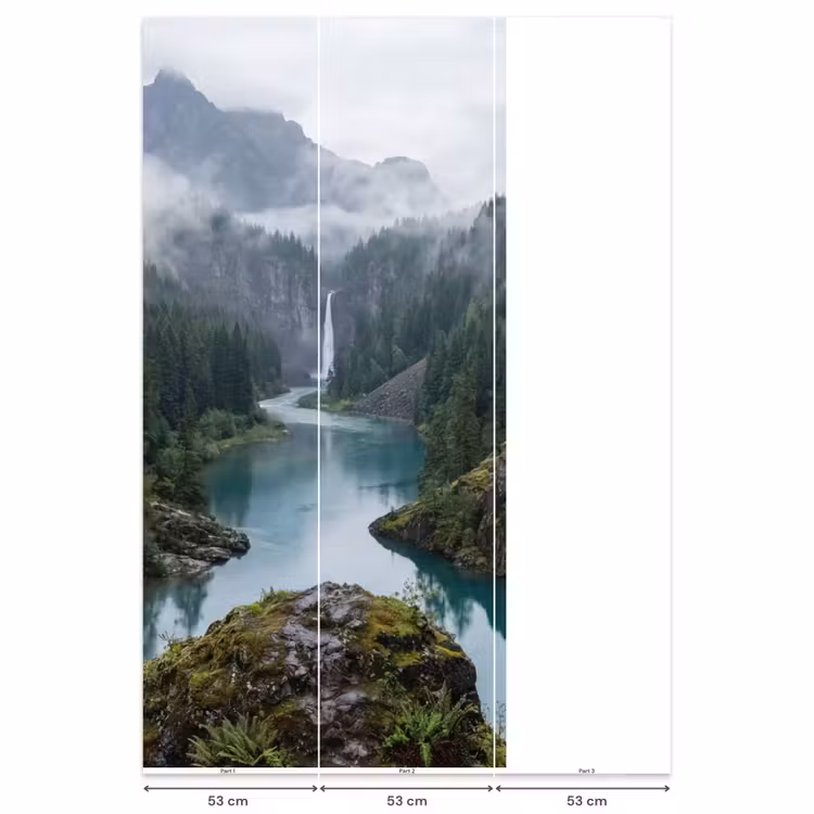 Behang - Waterval - Bomen - Bergen — 6