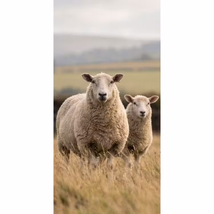 Behang - Schapen - Weidenlandschap - Heuvels — 2