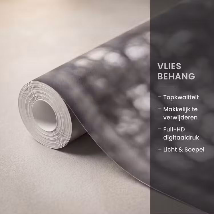 Behang - Eland - Auto - Gewei - Zwart - Wit — 3