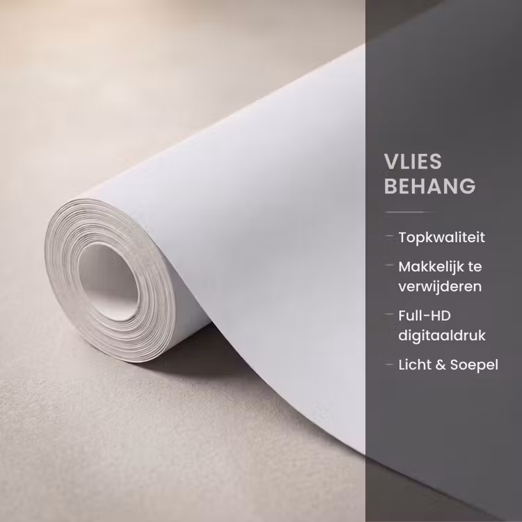 Behang - Hert - Mistig - Zwart - Wit — 3
