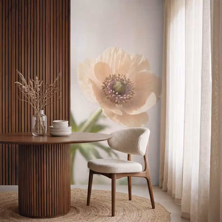 Behang - Bloem - Minimalistisch - Groen — 4