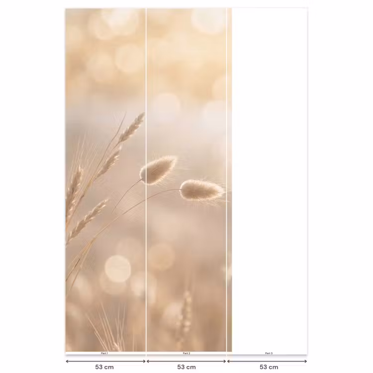 Behang - Hazestaartgras - Graanharen - Zonlicht — 6
