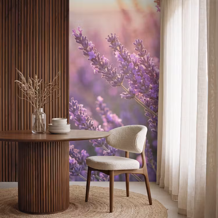 Behang - Lavendel - Paars - Zonlicht — 4