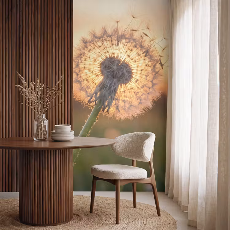 Behang - Paardenbloem - Zonsondergang - Veld — 4