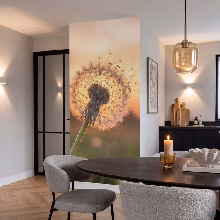 Behang - Paardenbloem - Zonsondergang - Veld — 5