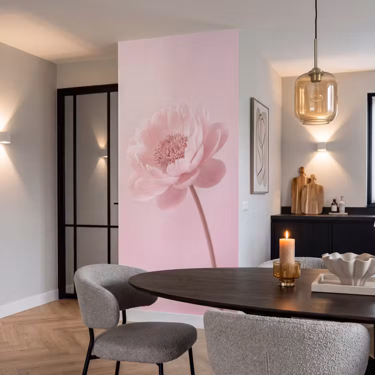 Behang - Bloem - Pioenroos - Roze — 5