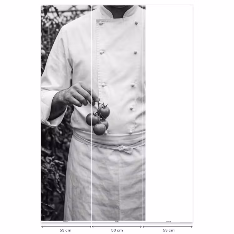 Behang - Tomaten - Chef - Zwart - Wit — 6