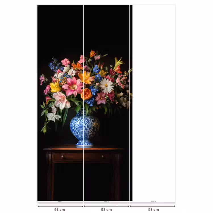 Behang - Kleur - Vaas - Bloemen - Boeket — 6