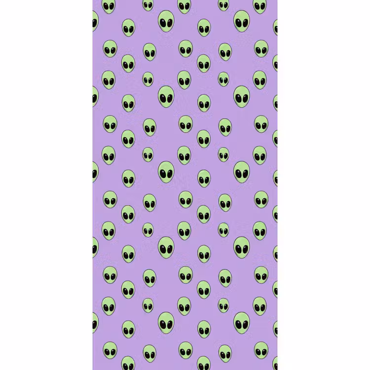 Behang - Alien - Retro - Lila — 2