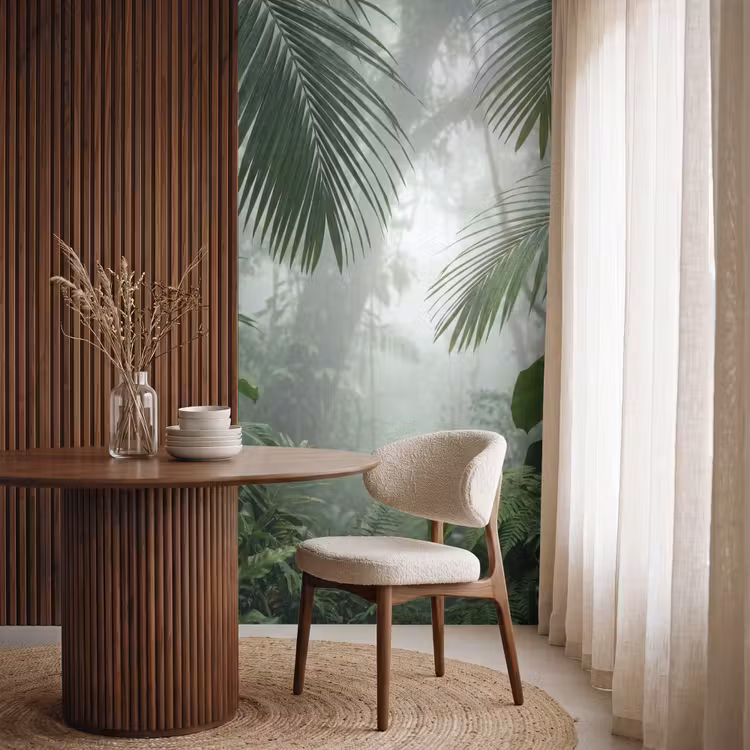 Behang - Natuur - Jungle - Mist - Tropisch - Groen — 4