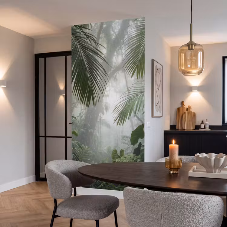 Behang - Natuur - Jungle - Mist - Tropisch - Groen — 5