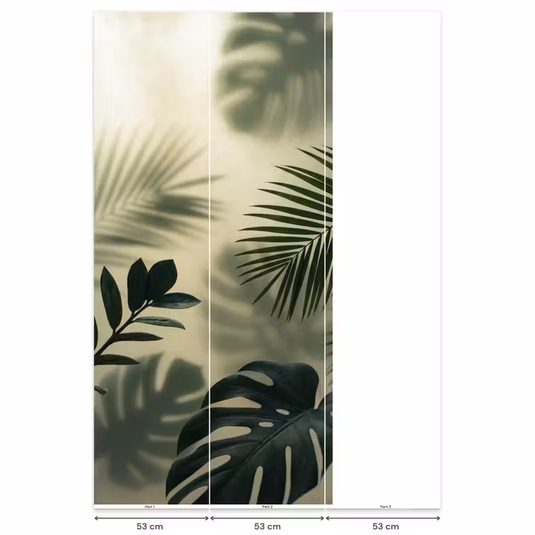 Behang - Planten - Bladeren - Schaduwen - Groen - Modern — 6