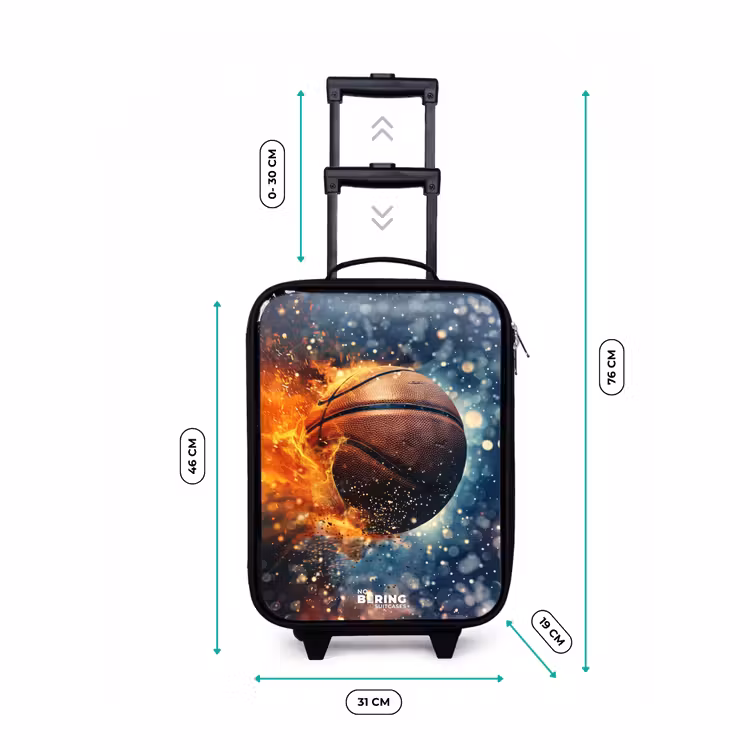 Kinderkoffer - Zwart - Bruisende basketbal — 6