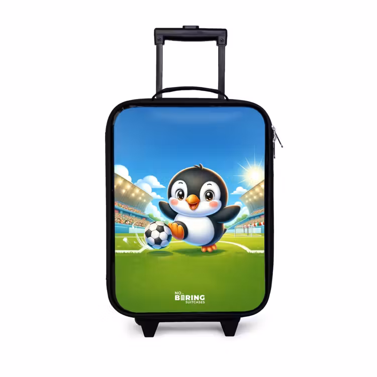 Kinderkoffer - Zwart - Penalty pinguïn — 1