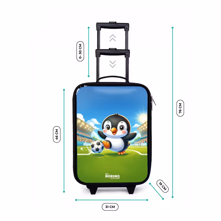 Kinderkoffer - Zwart - Penalty pinguïn — 6