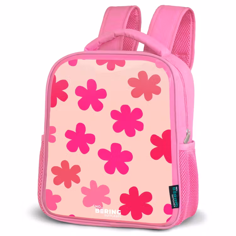 Rugzak kind - roze - Roze bloemen — 4