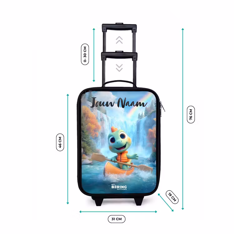 Kinderkoffer met naam - Dino - Natuur - Waterval — 7