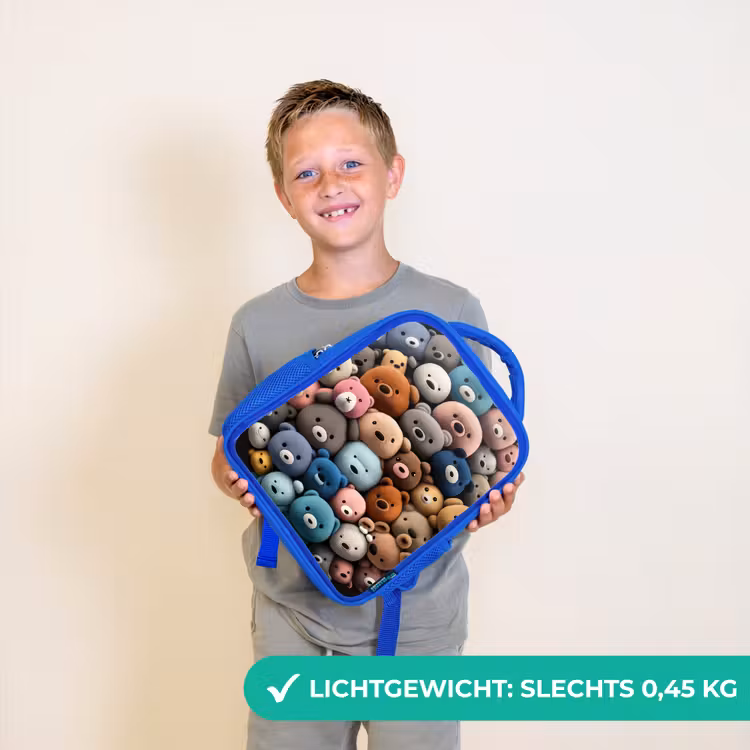 Rugzak kind - blauw - Berenfeestje — 2