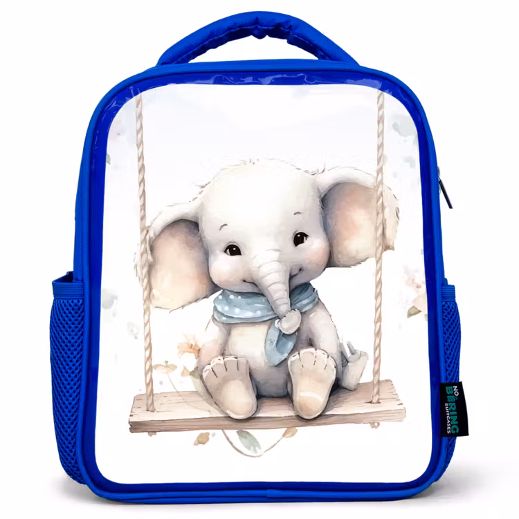 Rugzak kind - blauw - Olifant - Dier - Kinderen — 1