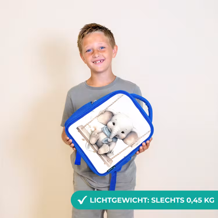 Rugzak kind - blauw - Olifant - Dier - Kinderen — 2